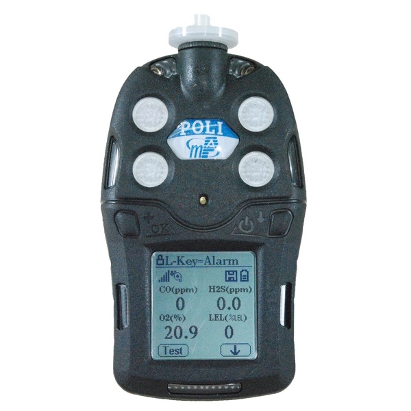 Mpower POLI Pump 4-Gas Detector LEL/O2/H2S/CO 30+ Interchangeable Sensors MP400P-4Gas